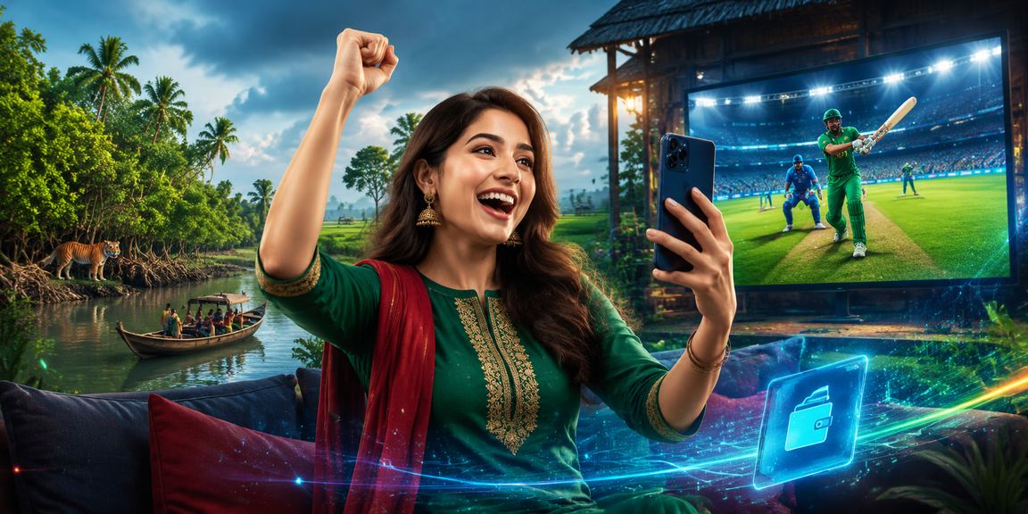 সুন্দরবন অঞ্চলে jaya7777 ক্রিকেট বেটিং উপভোগ করছেন একজন বাংলাদেশি ব্যবহারকারী